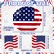 100PCS Heavy Duty Patriotic Oval Paper Plates & Napkins Set for 50 Guests – Red, White & Blue American Flag Disposable Tableware for 4th of July, Independence Day & Veterans Day Events